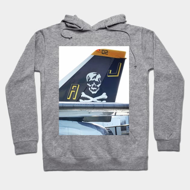 F-14 VF-84 Jolly Roger Tail Hoodie by acefox1